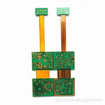 Rigid-flex PCB, Made of Teflon with Two Layer Counts and 0.85mm Thickness